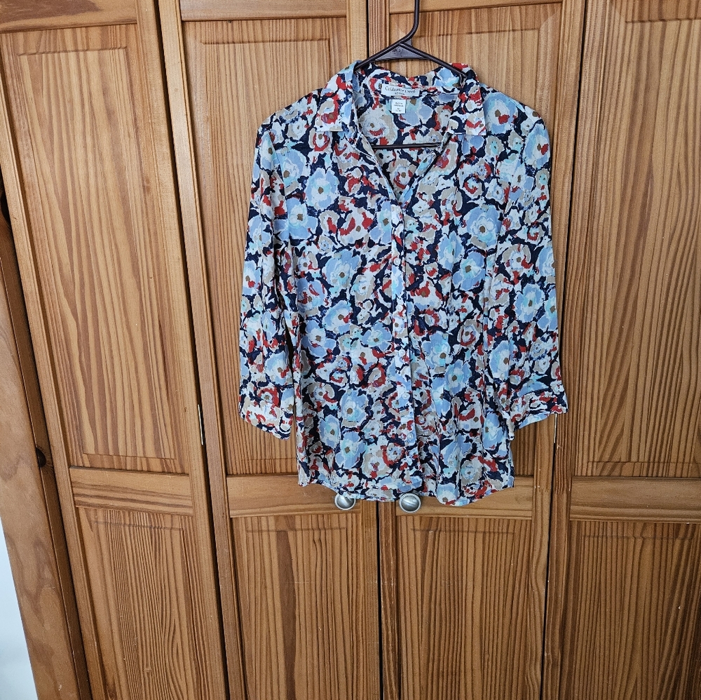 Womans Floral Coldwater Creek blouse
